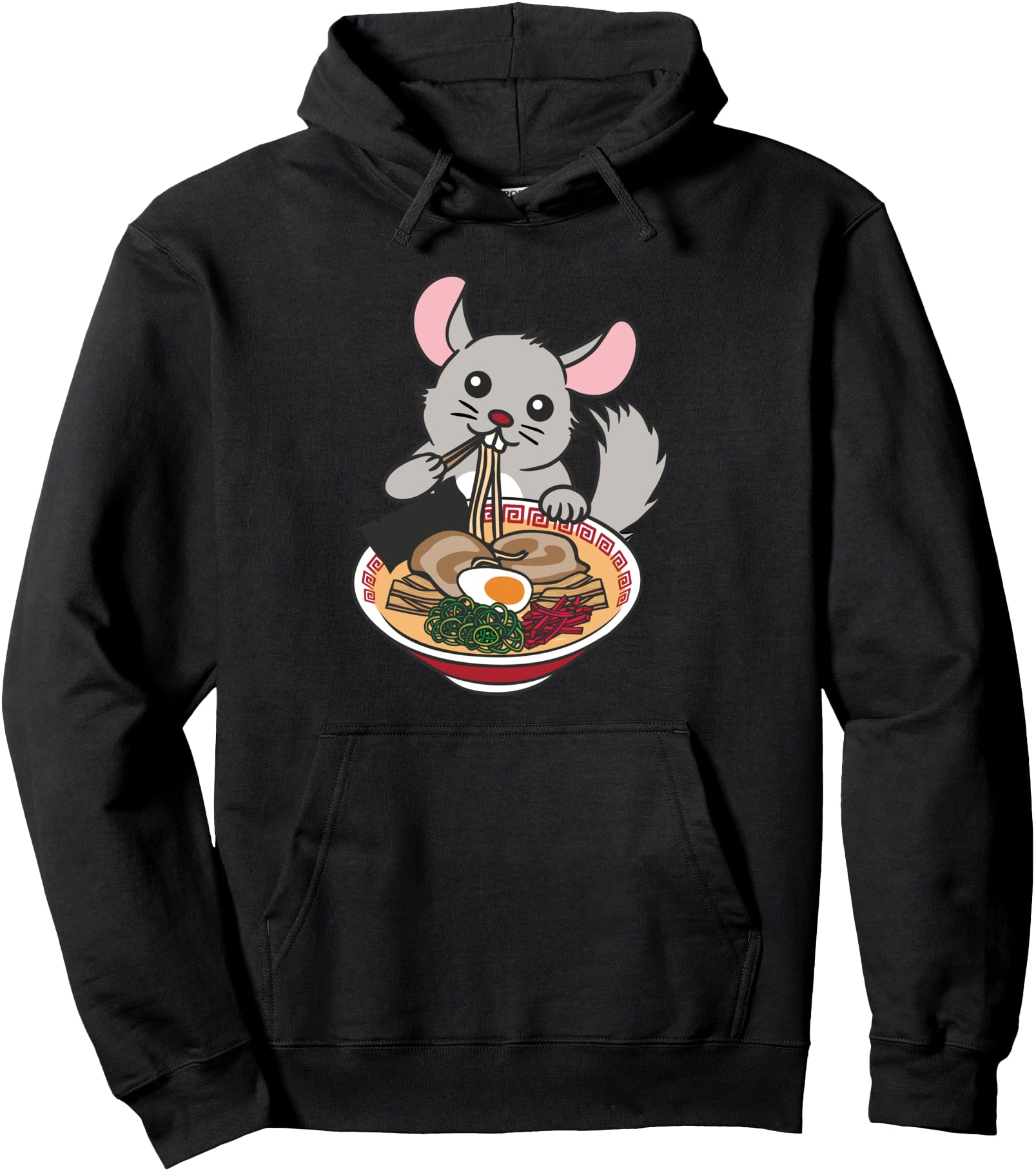 Exclusive Kawaii Ramen Chinchilla T-Shirt - Fun Novelty Design Men Women - T-Shirt, Sweatshirt, Hoodie