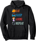 Fish Foodie Otaku Eat Sleep Anime Sweatshirt - Custom Art Print for Adults - T-Shirt, Sweatshirt, Hoodie