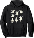 Authentic Ballet Ghost Ballet Dancer Spooky Hoodie - Graphic Print Unisex - T-Shirt, Sweatshirt, Hoodie