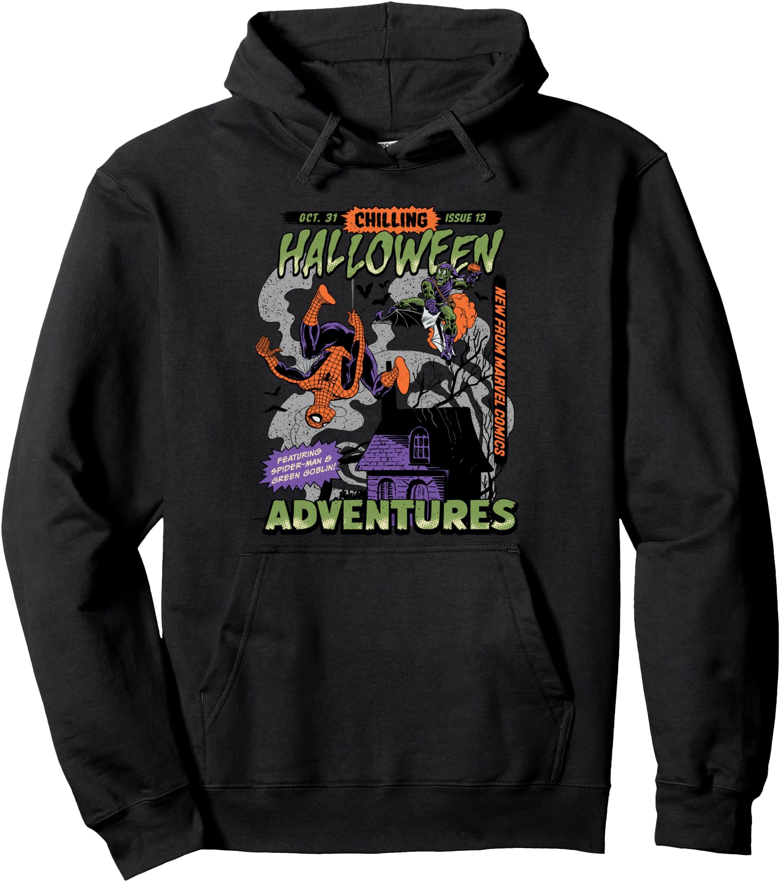 Handcrafted Marvel Halloween Sweatshirt - Casual Everyday Wear Unisex - T-Shirt, Sweatshirt, Hoodie