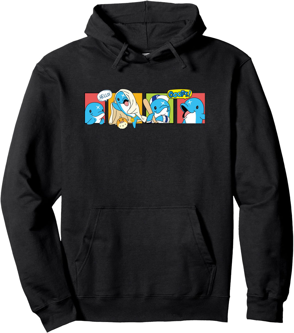 Cartoon Dolphin Kawaii Anime Hoodie - Casual Everyday Wear Men Women - T-Shirt, Sweatshirt, Hoodie
