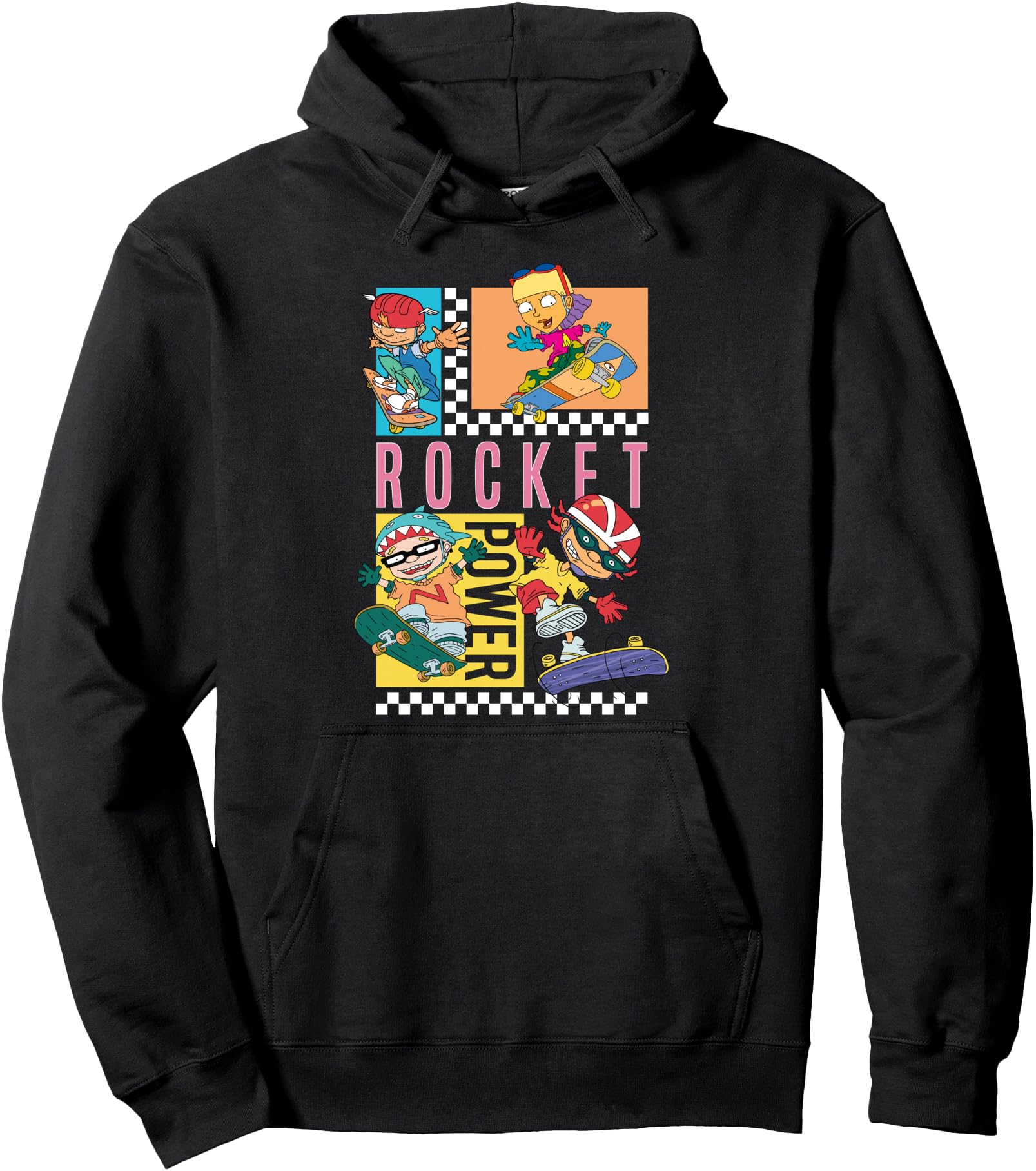 Authentic Checkerboard Rocket Power T-Shirt - Novelty Apparel Men Women - T-Shirt, Sweatshirt, Hoodie