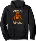 Kinda Fit Sorta Fat Gym Bear Hoodie - Novelty Apparel Men Women - T-Shirt, Sweatshirt, Hoodie