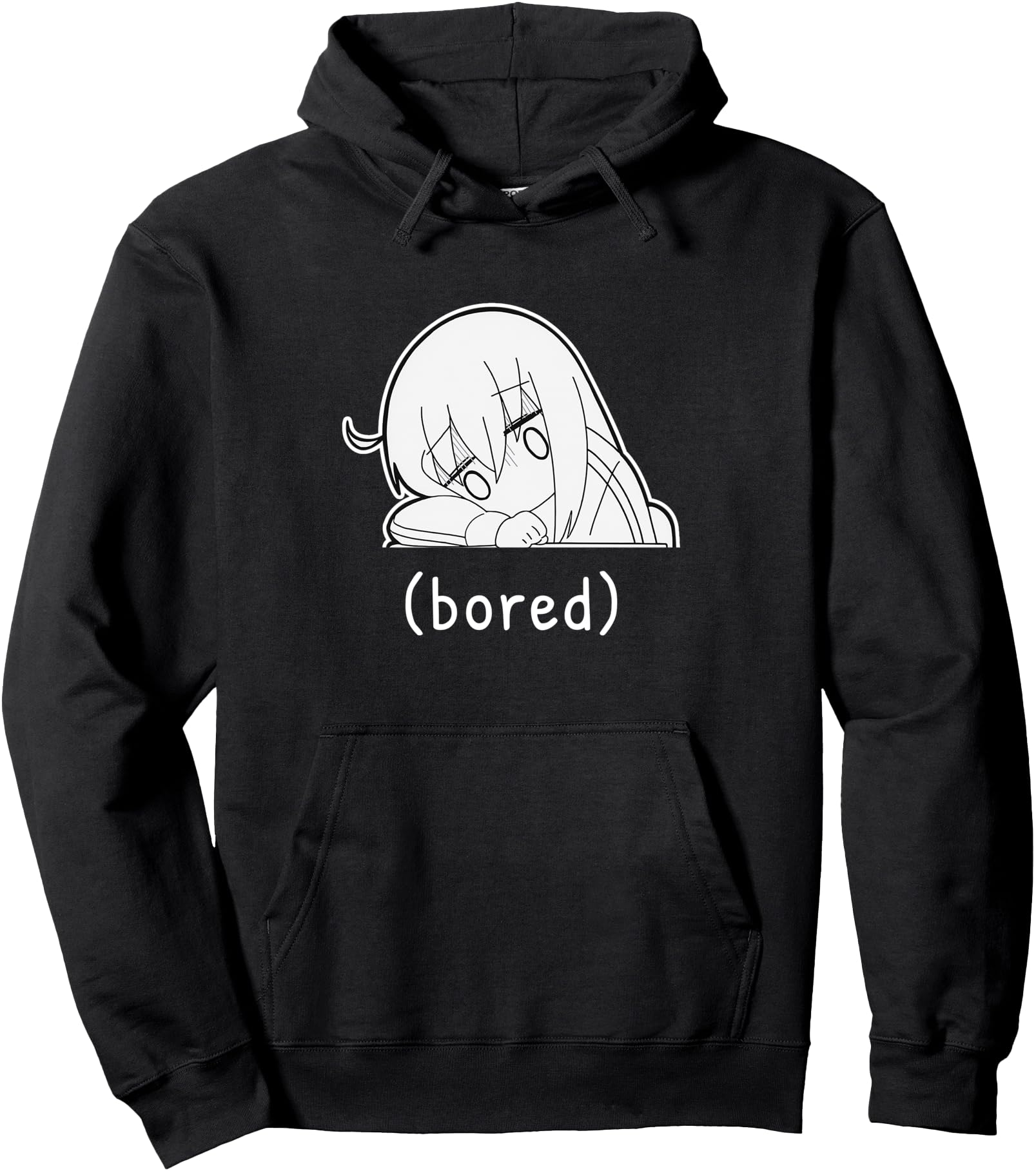 Original Anime Manga Bored Bocchi Chibi T-Shirt - Graphic Print for Adults - T-Shirt, Sweatshirt, Hoodie