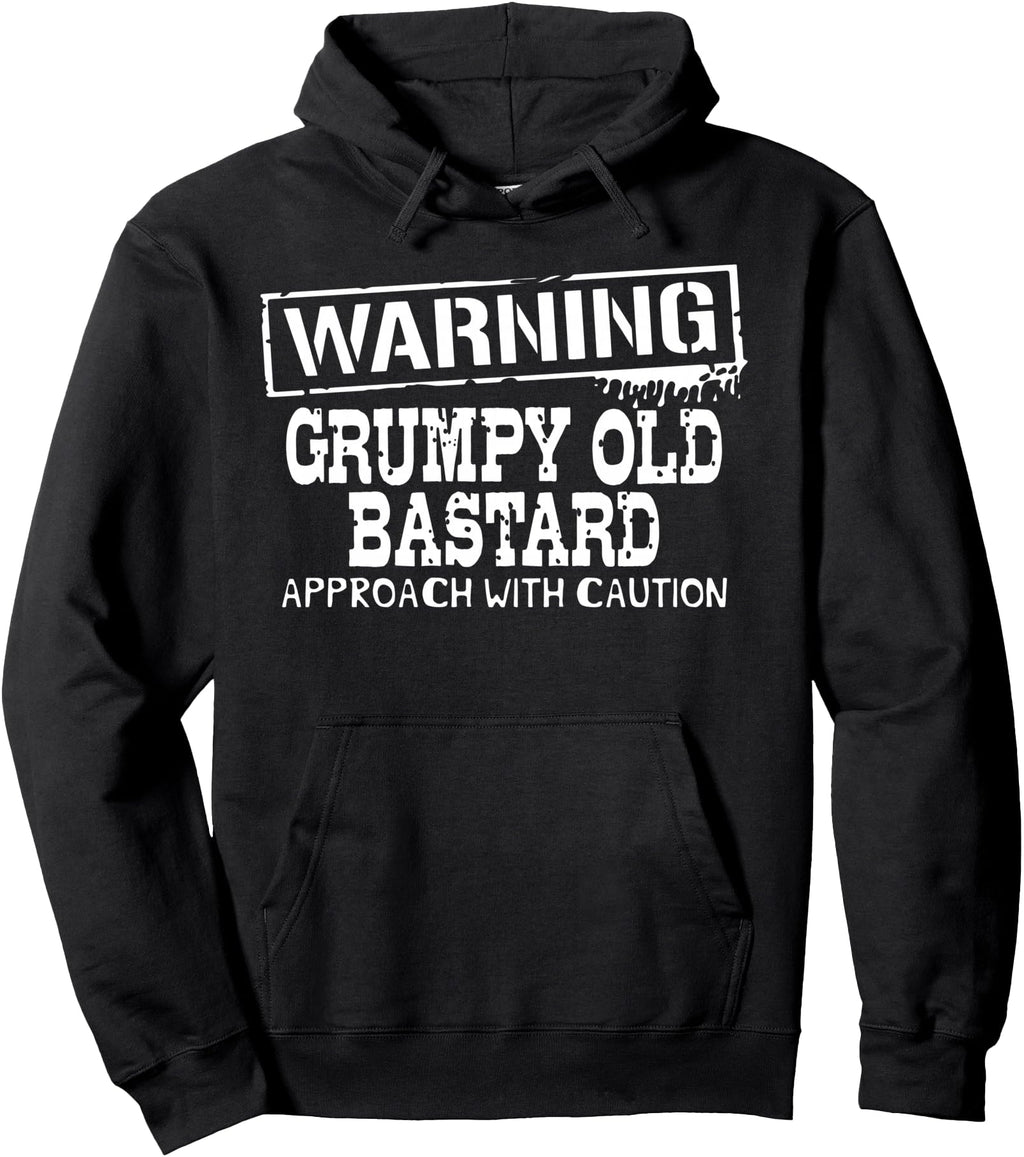 Handcrafted Warning Grumpy Old Bastard T-Shirt - Trendy Graphic Unisex - T-Shirt, Sweatshirt, Hoodie