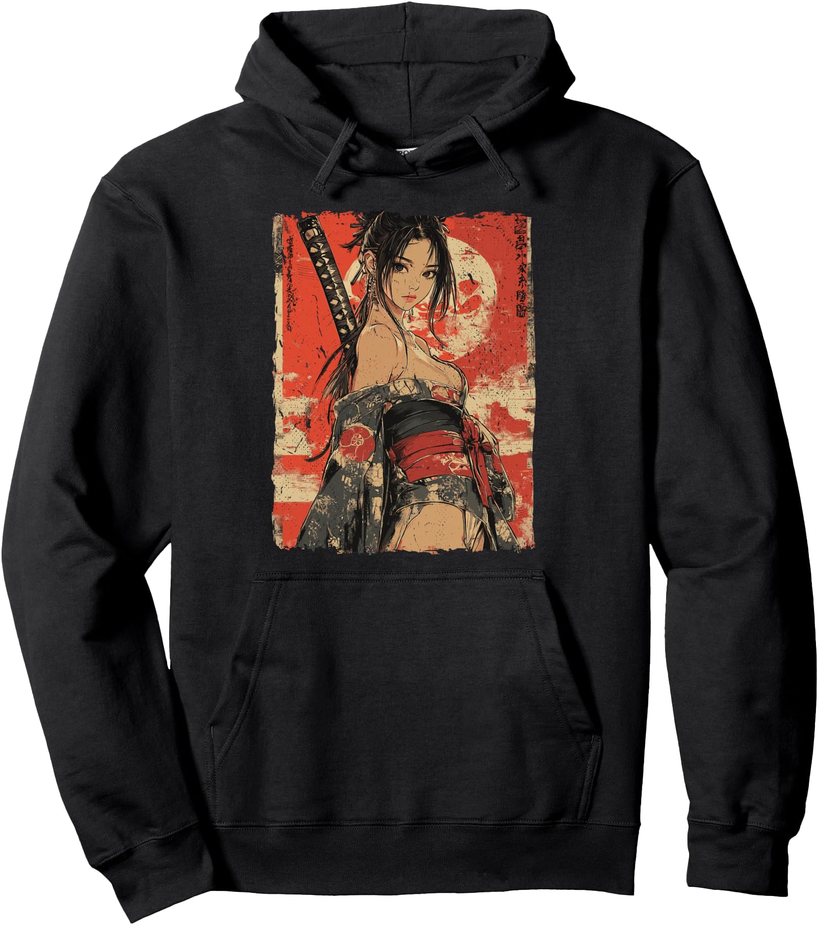 Authentic Samurai Warrior Waifu T-Shirt - Minimalist Print for Adults - T-Shirt, Sweatshirt, Hoodie