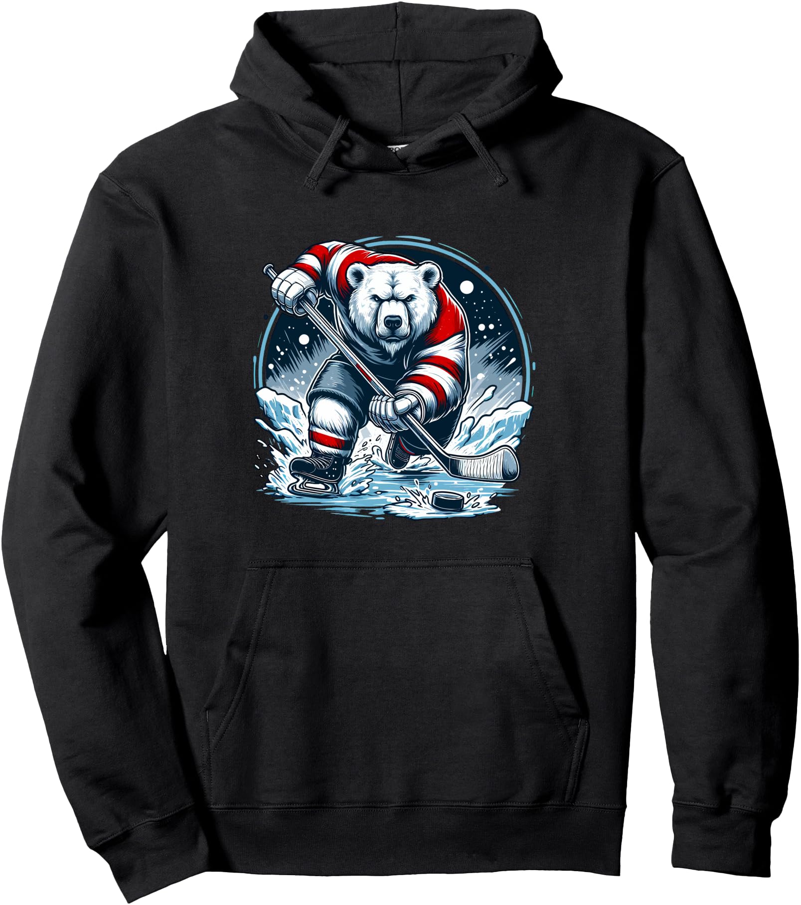 Authentic Hockey Bear Ice Polar Sweatshirt - Streetwear Style for Adults - T-Shirt, Sweatshirt, Hoodie