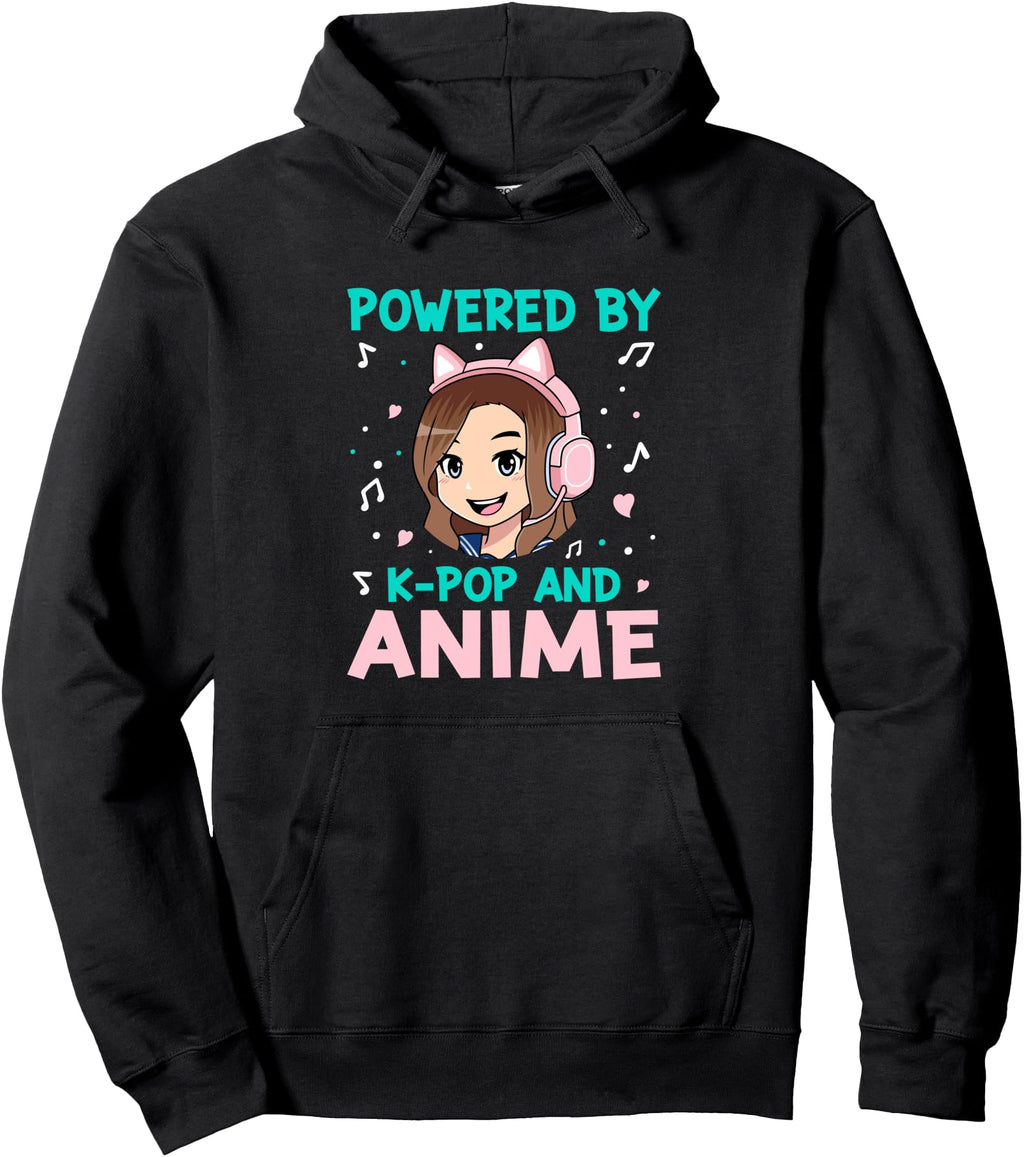 Handcrafted Powered K Pop And Anime T-Shirt - Fun Novelty Design Unisex - T-Shirt, Sweatshirt, Hoodie