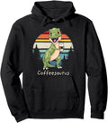 Dinosaur Coffeesaurus Rex Dinosaur Hoodie - Minimalist Print for Adults - T-Shirt, Sweatshirt, Hoodie
