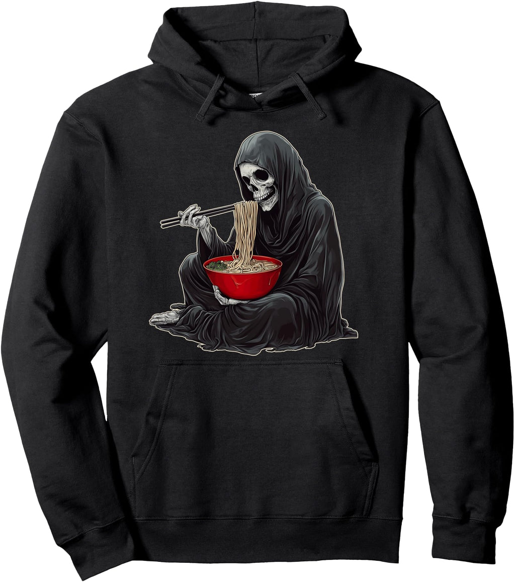 Grim Reaper Death Ramen Japanese Sweatshirt - Casual Everyday Wear Unisex - T-Shirt, Sweatshirt, Hoodie