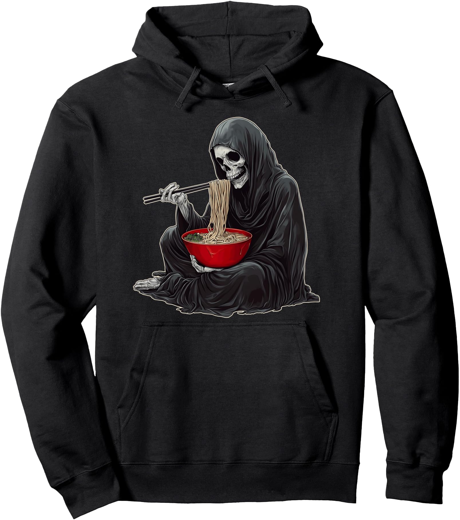 Grim Reaper Death Ramen Japanese Sweatshirt - Casual Everyday Wear Unisex - T-Shirt, Sweatshirt, Hoodie