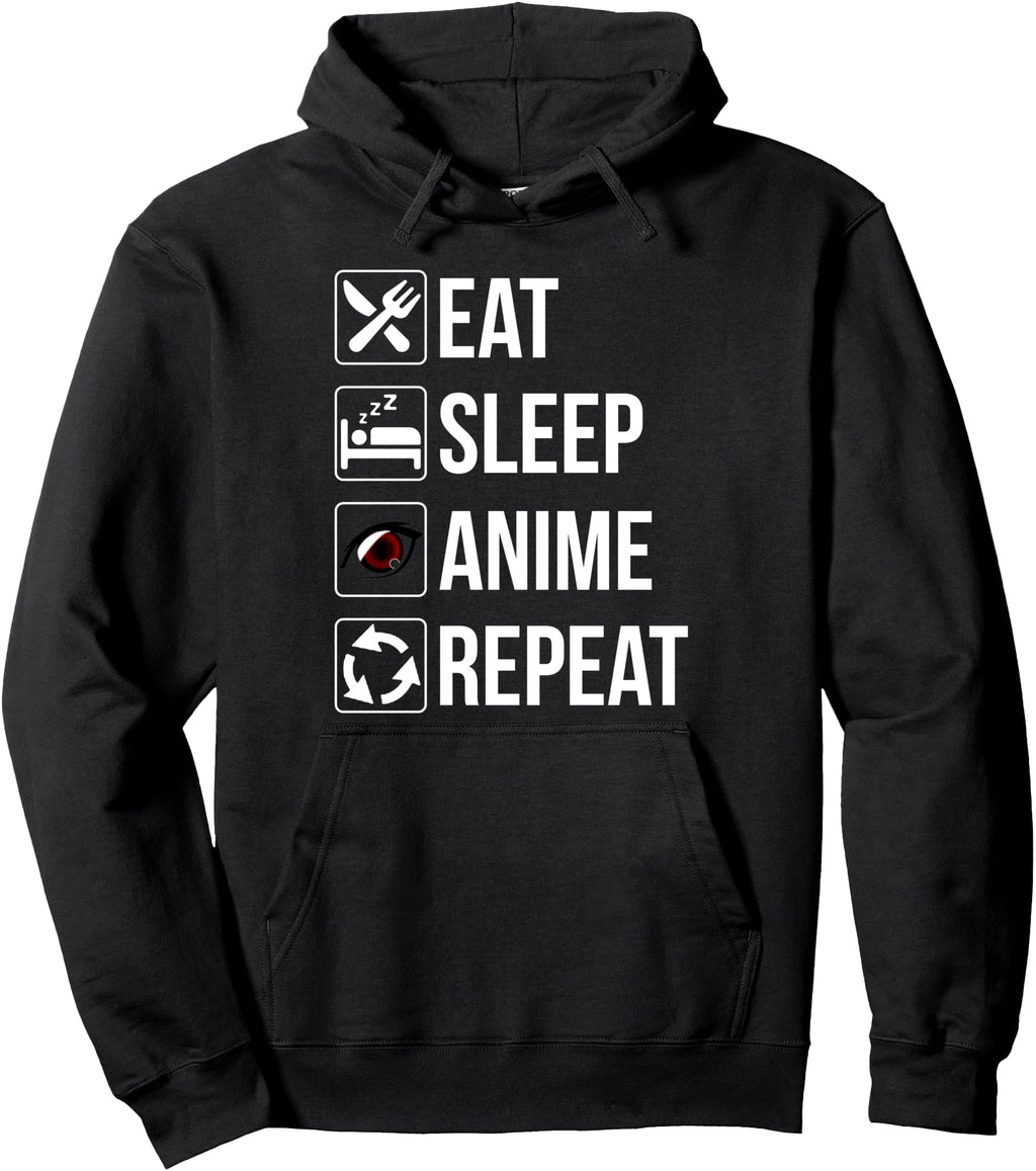 Original Eat Sleep Anime Repeat Anime T-Shirt - Minimalist Print Unisex - T-Shirt, Sweatshirt, Hoodie