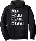 Original Eat Sleep Anime Repeat Anime T-Shirt - Minimalist Print Unisex - T-Shirt, Sweatshirt, Hoodie