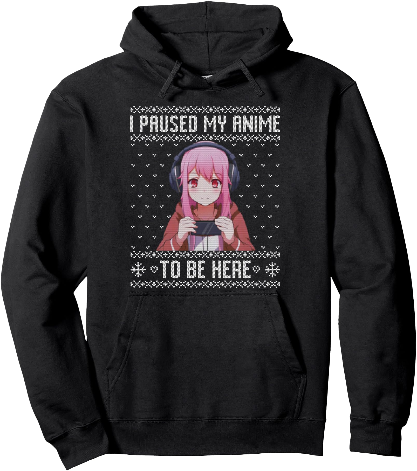 Handcrafted I Paused My Anime To Be T-Shirt - Graphic Print for Adults - T-Shirt, Sweatshirt, Hoodie