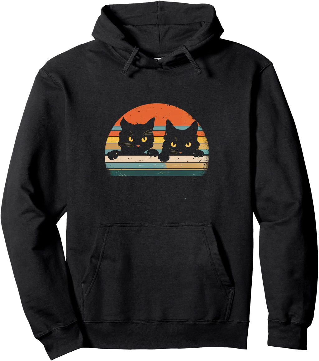 Exclusive Black Cats Cat Lovers Feline Artist Hoodie - Graphic Print Unisex - T-Shirt, Sweatshirt, Hoodie