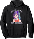 Exclusive Sketch Drawing Anime Just Hoodie - Minimalist Print Men Women - T-Shirt, Sweatshirt, Hoodie