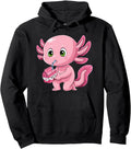 Handcrafted Axolotl Strawberry Milk Sweatshirt - Graphic Print Men Women - T-Shirt, Sweatshirt, Hoodie