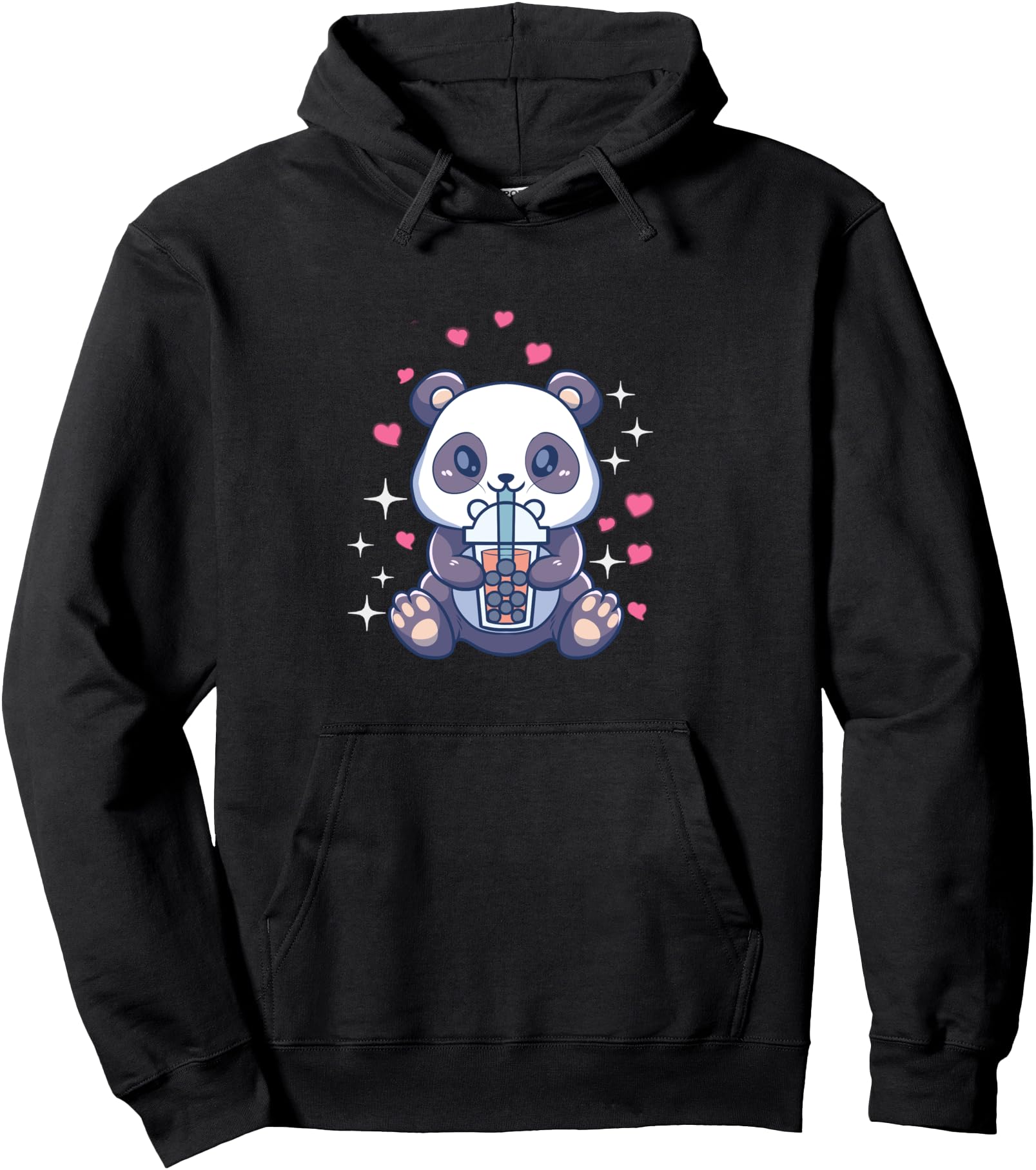Kawaii Panda Bear Boba Tea Bubble Sweatshirt - Trendy Graphic Men Women - T-Shirt, Sweatshirt, Hoodie