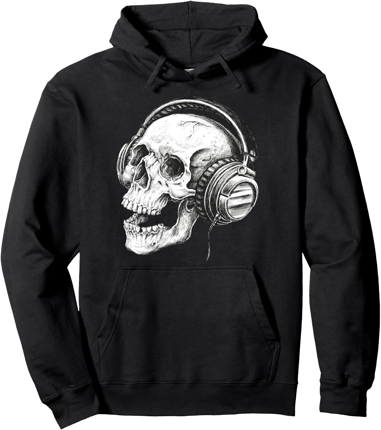 Skeleton Dj Headphones Spooky Skull T-Shirt - Fun Novelty Design Unisex - T-Shirt, Sweatshirt, Hoodie