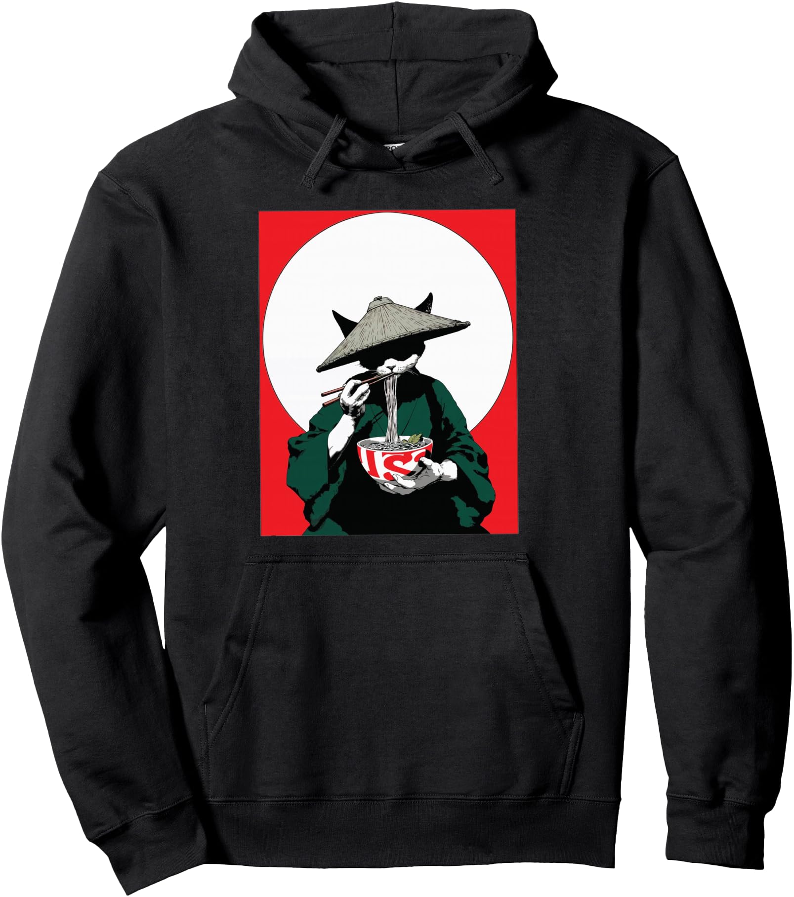 Ramen Cat Japanese Anime Kawaii Artist T-Shirt - Graphic Print for Adults - T-Shirt, Sweatshirt, Hoodie