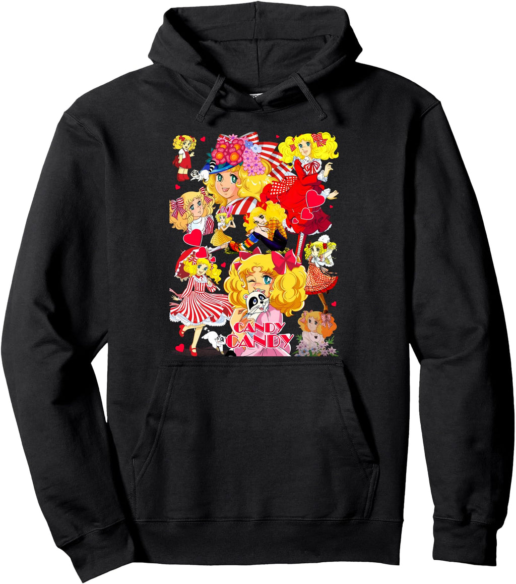 Collage Candy Candy Cartoon Japanese 80S Sweatshirt - Graphic Print Unisex - T-Shirt, Sweatshirt, Hoodie