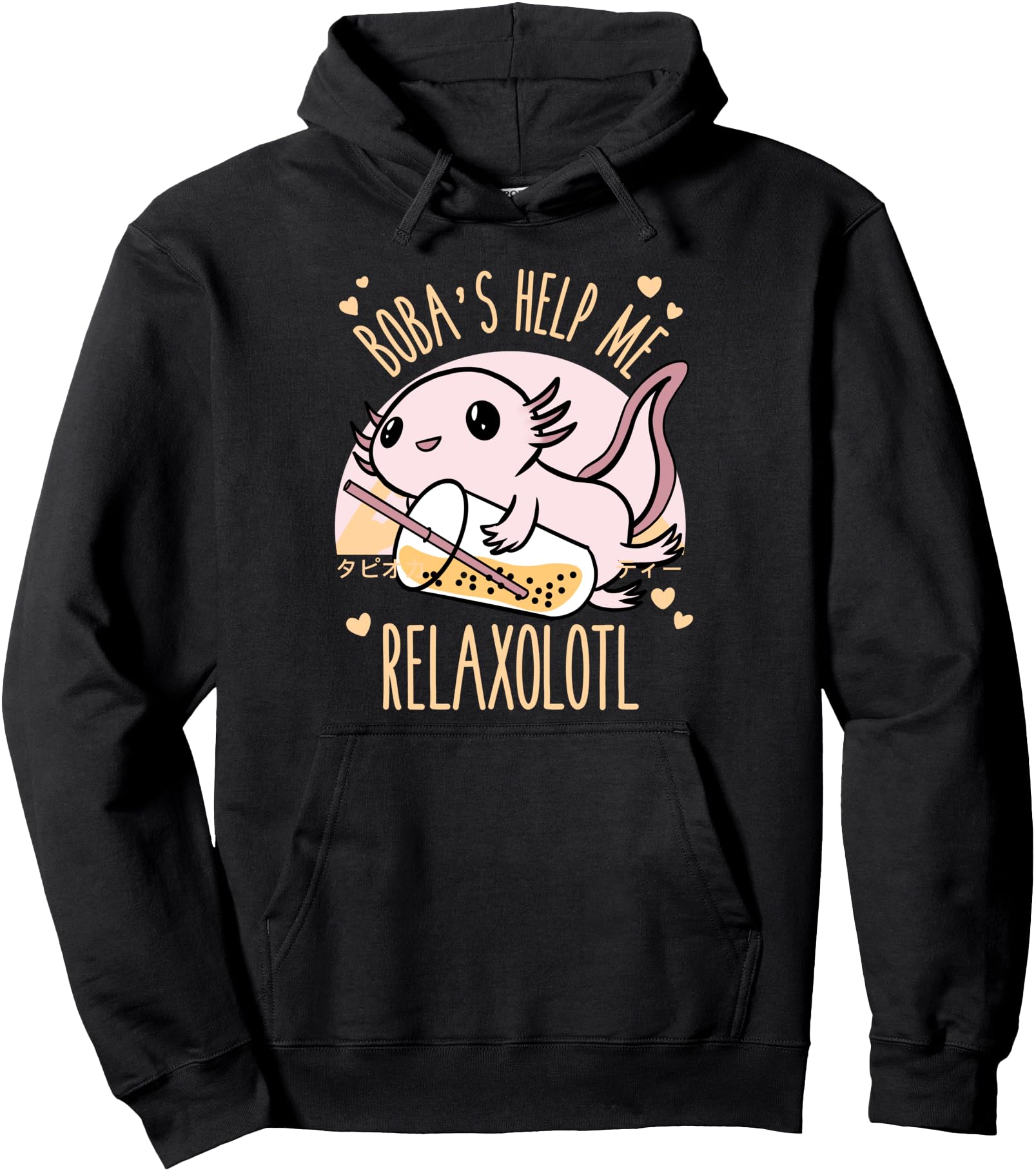 Original Boba S Help Me Relaxolotl Hoodie - Streetwear Style Unisex - T-Shirt, Sweatshirt, Hoodie