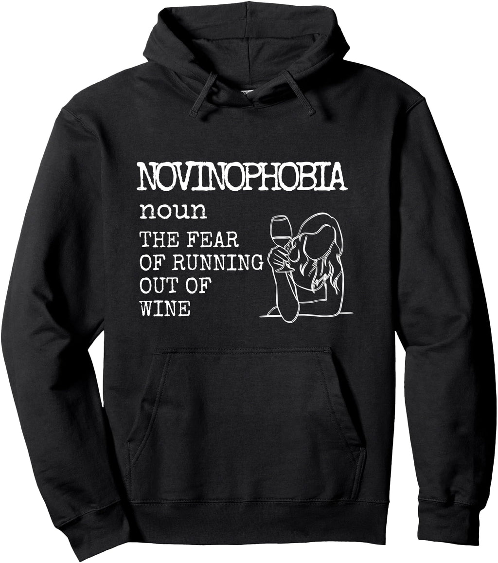 Wine Addict Novinophobia Fear No T-Shirt - Custom Art Print for Adults - T-Shirt, Sweatshirt, Hoodie