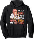 Just Who Loves Anime Boba And T-Shirt - Custom Art Print for Adults - T-Shirt, Sweatshirt, Hoodie