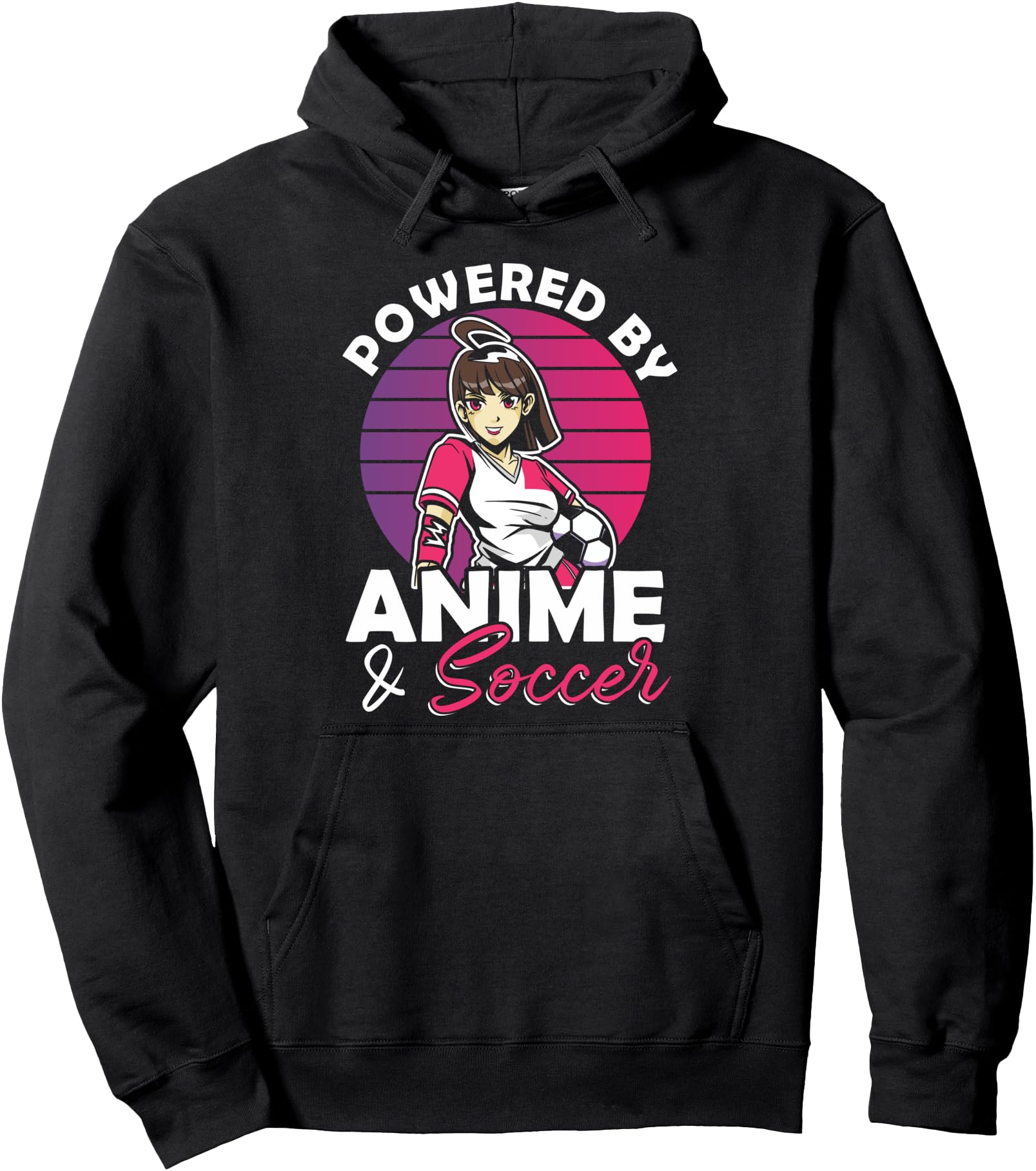 Original Powered Anime Soccer Anime Sweatshirt - Unique Graphic Unisex - T-Shirt, Sweatshirt, Hoodie