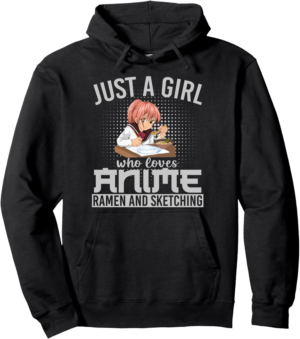 Otaku Ramen Noodles Sketching Anime T-Shirt - Fun Novelty Design Men Women - T-Shirt, Sweatshirt, Hoodie