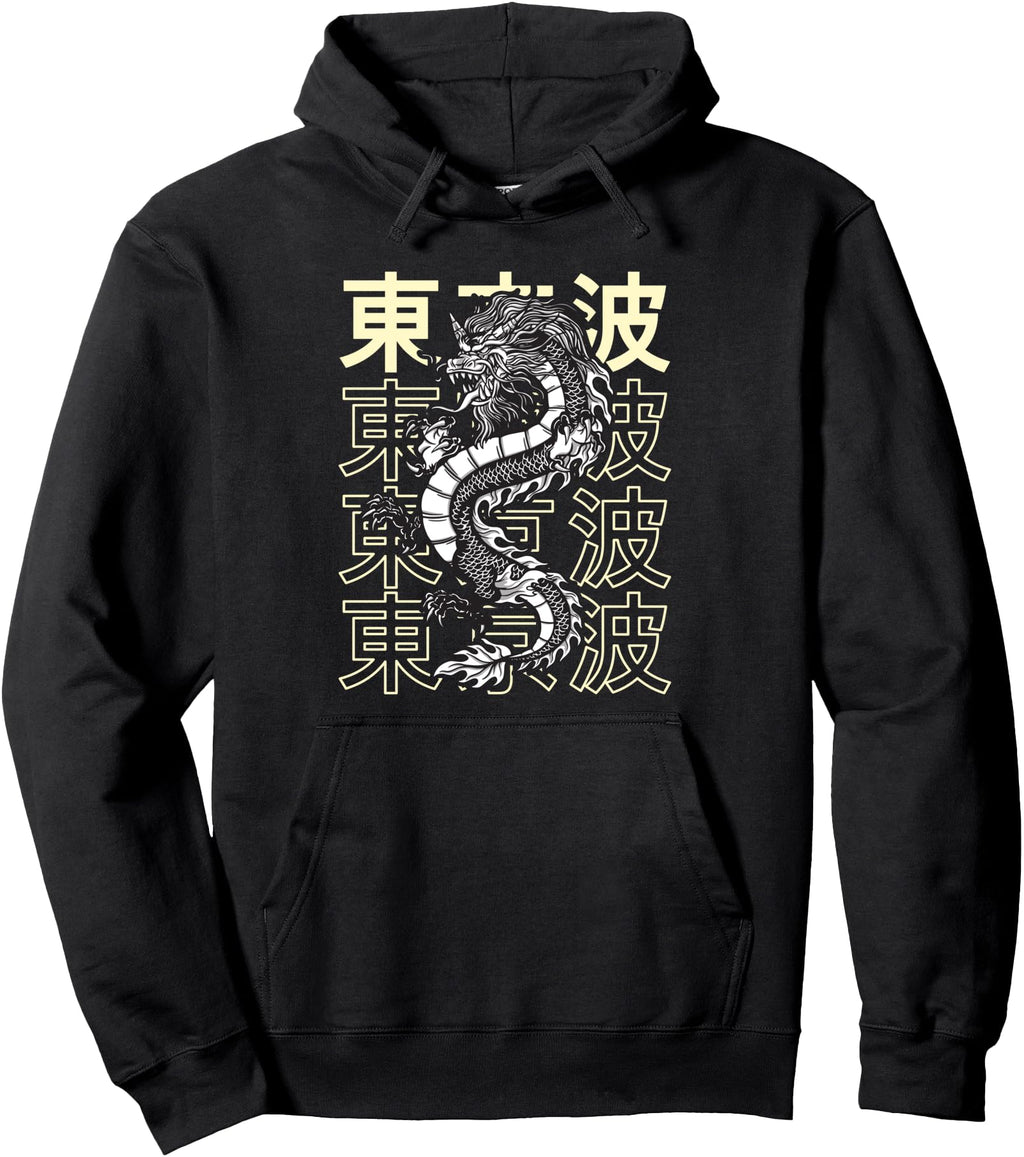 Japanese Dragon Asian Japan Tattoo Art Hoodie - Graphic Print Men Women - T-Shirt, Sweatshirt, Hoodie