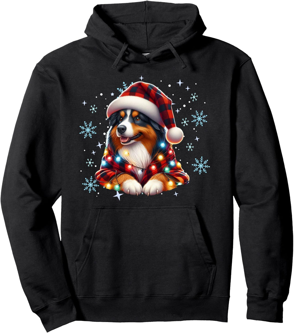 Original Australian Shepherd Santa Sweatshirt - Trendy Graphic Men Women - T-Shirt, Sweatshirt, Hoodie