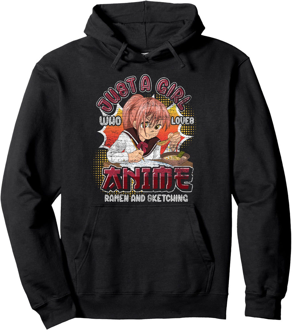 Exclusive Just Who Loves Anime Ramen T-Shirt - Minimalist Print for Adults - T-Shirt, Sweatshirt, Hoodie