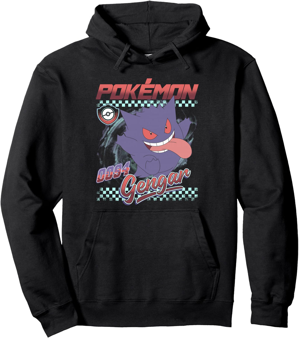 Original Pok Mon 0094 Gengar Racing T-Shirt - Novelty Apparel for Adults - T-Shirt, Sweatshirt, Hoodie