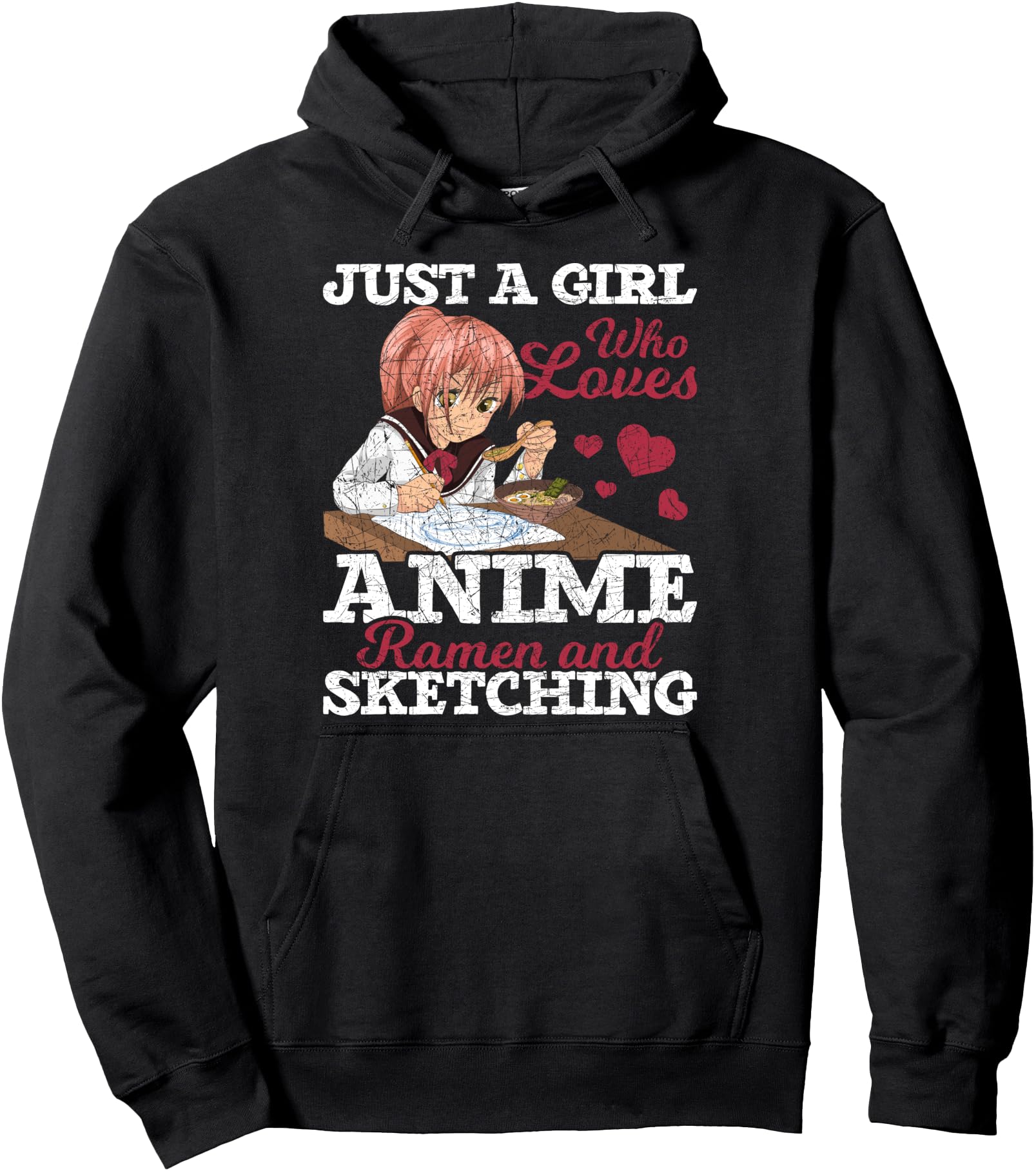 Just Who Loves Anime Ramen And Sweatshirt - Aesthetic Graphic Men Women - T-Shirt, Sweatshirt, Hoodie