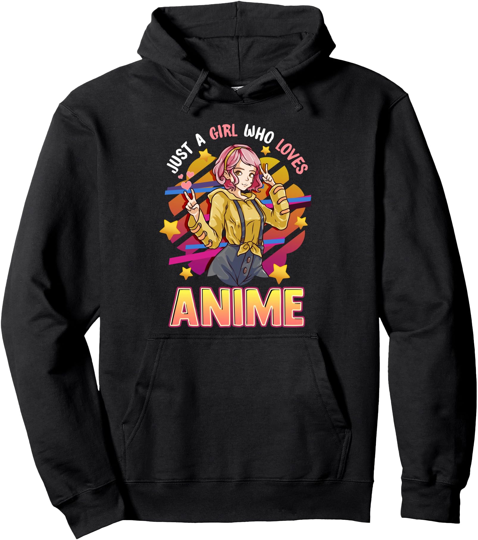 Original Just Who Loves Anime Gifts Hoodie - Streetwear Style for Adults - T-Shirt, Sweatshirt, Hoodie