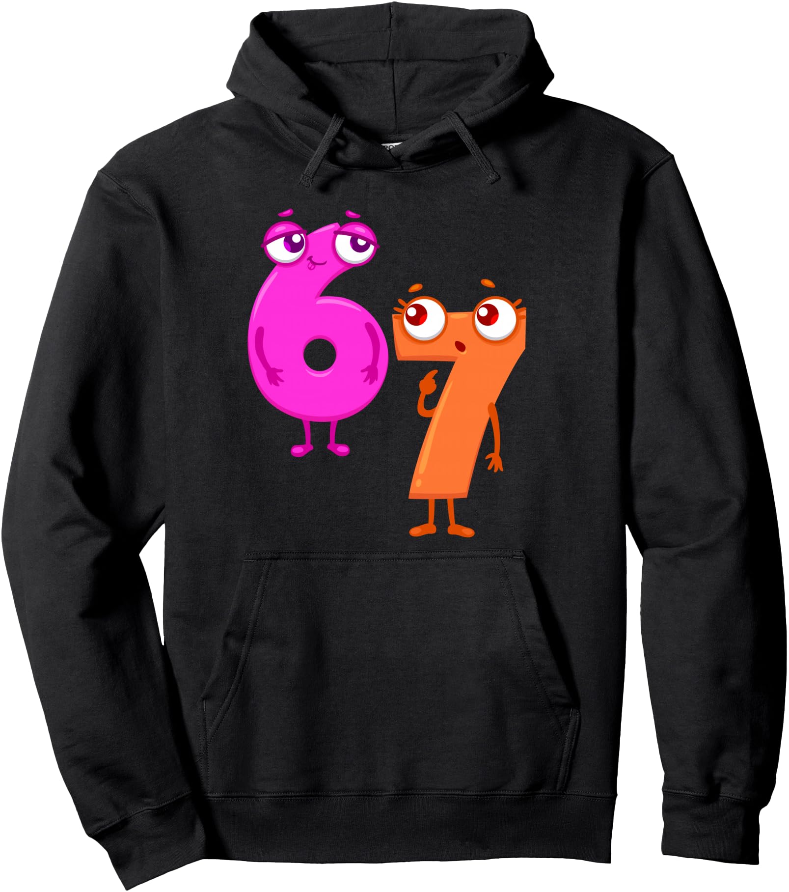 Six Seven 6 7 Meme Cartoon Artist Sweatshirt - Aesthetic Graphic Unisex - T-Shirt, Sweatshirt, Hoodie