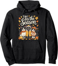 Tis Season Black Cat Fall Autumn Hoodie - Aesthetic Graphic Men Women - T-Shirt, Sweatshirt, Hoodie