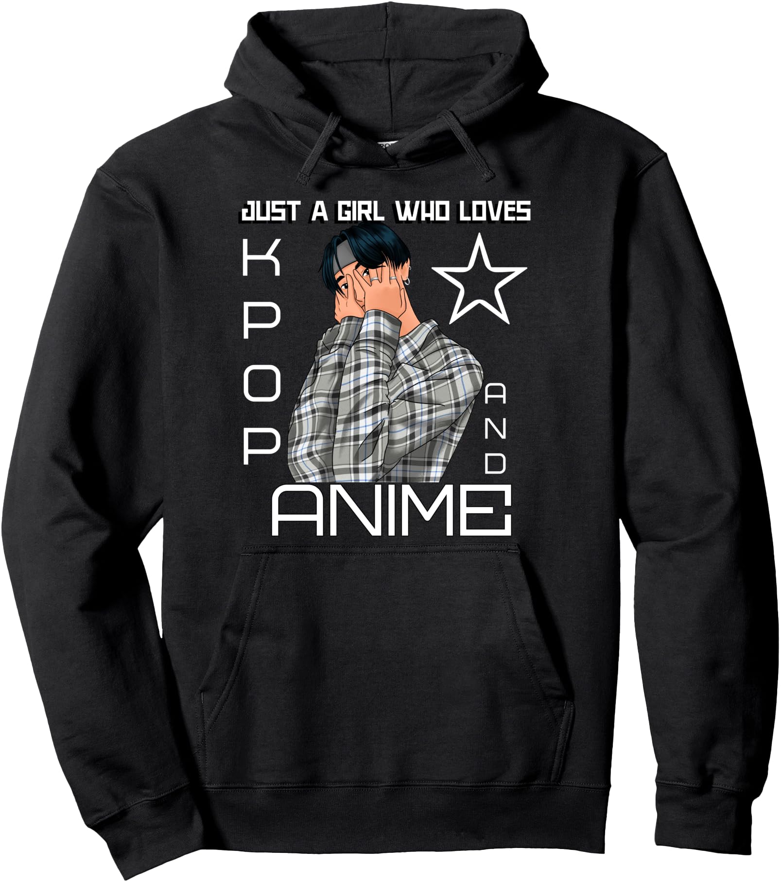 Just Who Loves K Pop And Anime Kpop Hoodie - Novelty Apparel Men Women - T-Shirt, Sweatshirt, Hoodie