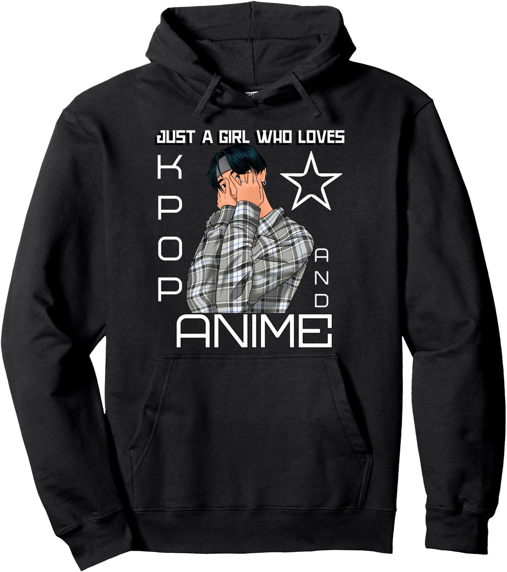 Just Who Loves K Pop And Anime Kpop T-Shirt - Custom Art Print Unisex - T-Shirt, Sweatshirt, Hoodie