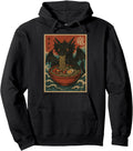 Original Kawaii Dragon Eating Ramen Hoodie - Graphic Print Men Women - T-Shirt, Sweatshirt, Hoodie