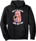 Anime Are Better Otaku Manga Kawaii Hoodie - Custom Art Print Men Women - T-Shirt, Sweatshirt, Hoodie