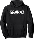 Senpai Manga Anime Hooded Artist Hoodie - Minimalist Print Unisex - T-Shirt, Sweatshirt, Hoodie