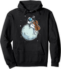 Exclusive Astronaut Playing Cello Hoodie - Casual Everyday Wear for Adults - T-Shirt, Sweatshirt, Hoodie