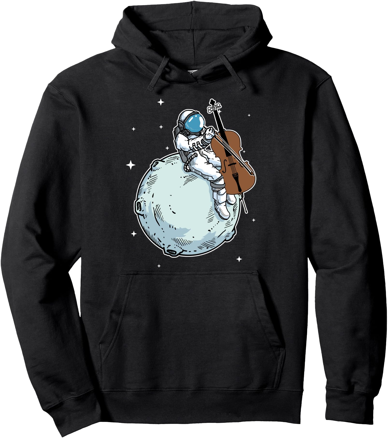 Exclusive Astronaut Playing Cello Hoodie - Casual Everyday Wear for Adults - T-Shirt, Sweatshirt, Hoodie