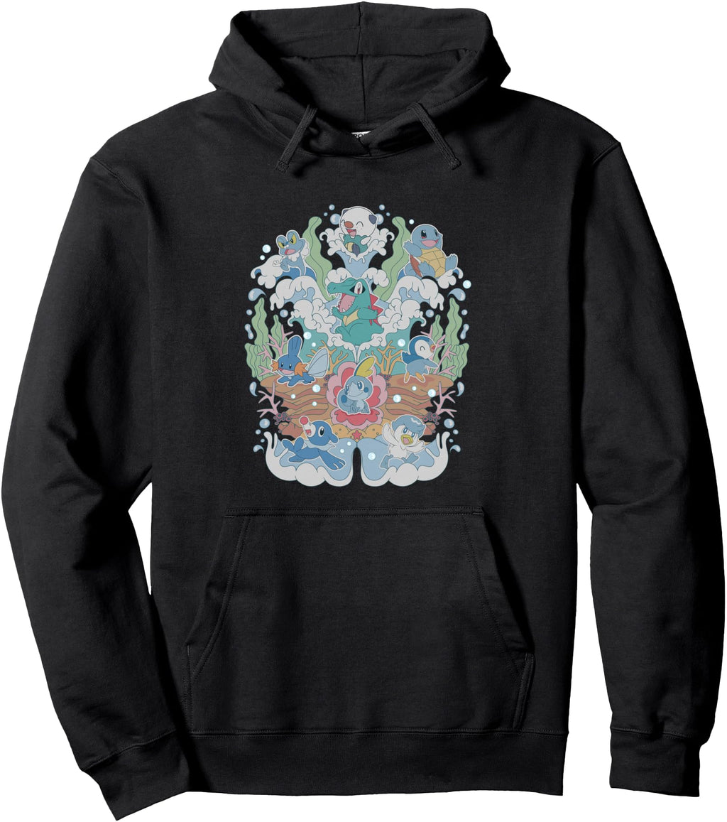 Pok Mon Water Type Starters Artist T-Shirt - Trendy Graphic for Adults - T-Shirt, Sweatshirt, Hoodie