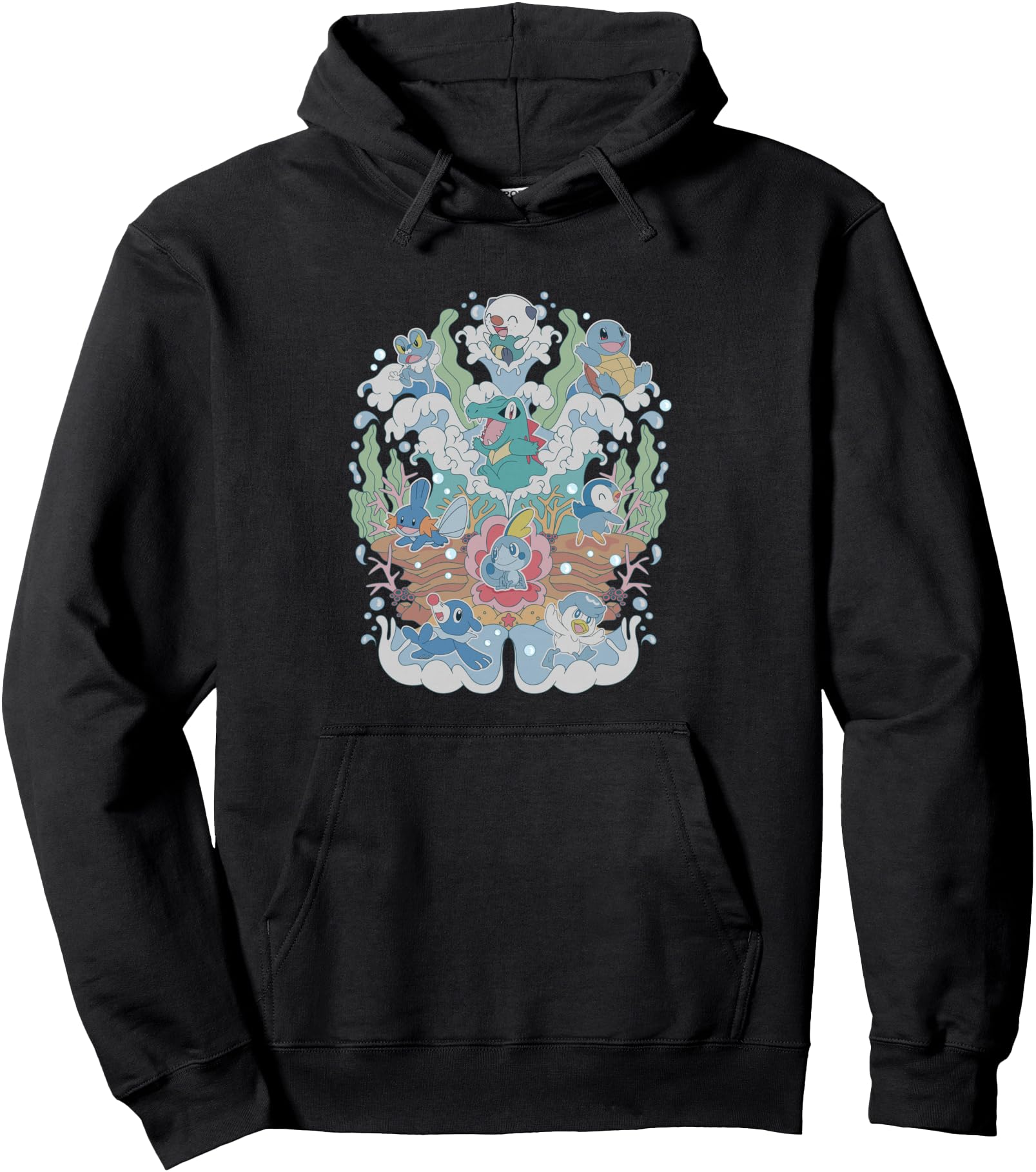 Pok Mon Water Type Starters Artist T-Shirt - Trendy Graphic for Adults - T-Shirt, Sweatshirt, Hoodie