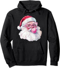 Santa Blowing Bubble Gum Girly Rare Hoodie - Aesthetic Graphic Men Women - T-Shirt, Sweatshirt, Hoodie
