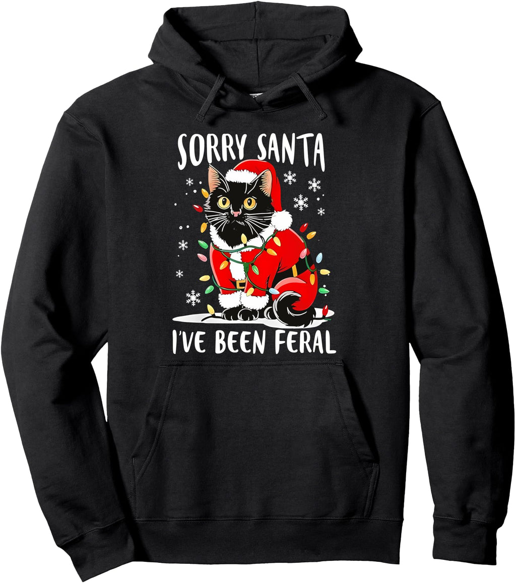 Handcrafted Sorry Santa I Ve Been Sweatshirt - Custom Art Print for Adults - T-Shirt, Sweatshirt, Hoodie