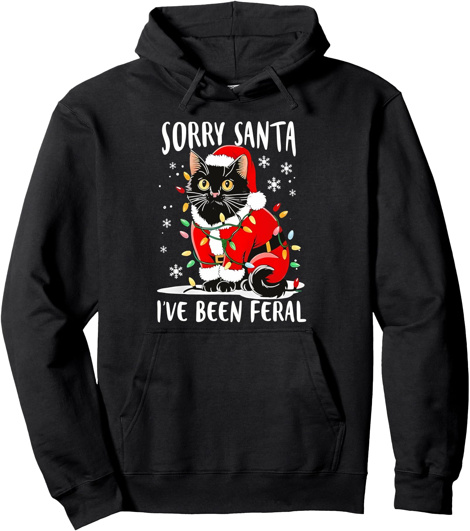 Handcrafted Sorry Santa I Ve Been Sweatshirt - Custom Art Print for Adults - T-Shirt, Sweatshirt, Hoodie
